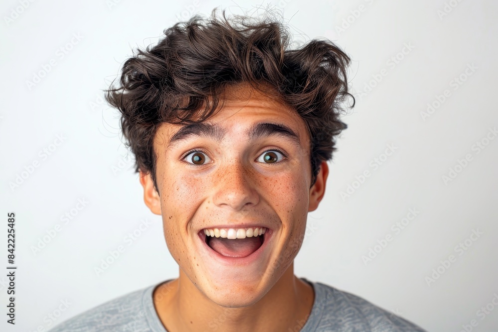 Fototapeta premium Portrait of a Smiling Young Man