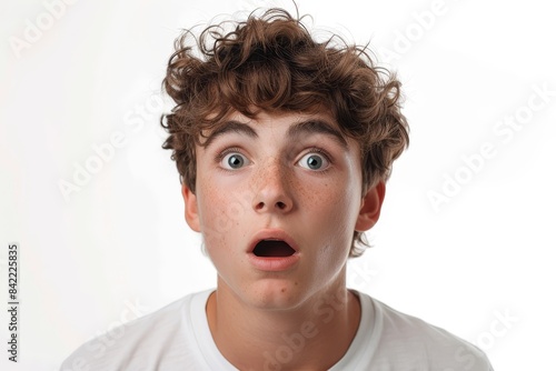 Surprised Teen with Curly Hair © twentyone