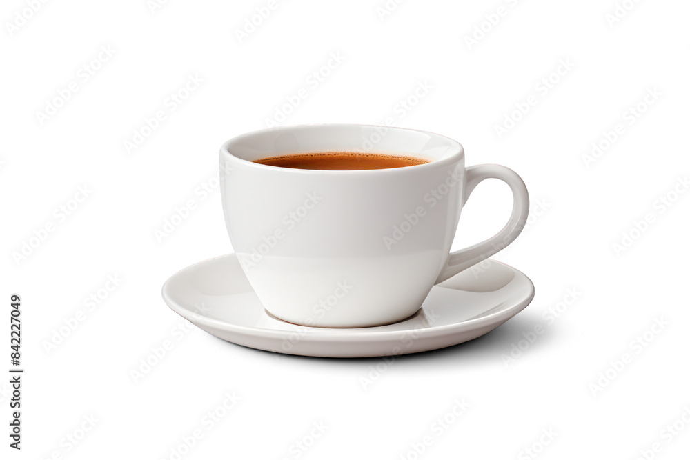 White Coffee Cup with Saucer | Isolated on Transparent & White Background | PNG File with Transparency White Coffee Cup with Saucer | Isolated on Transparent & White Background | PNG File with Transparency