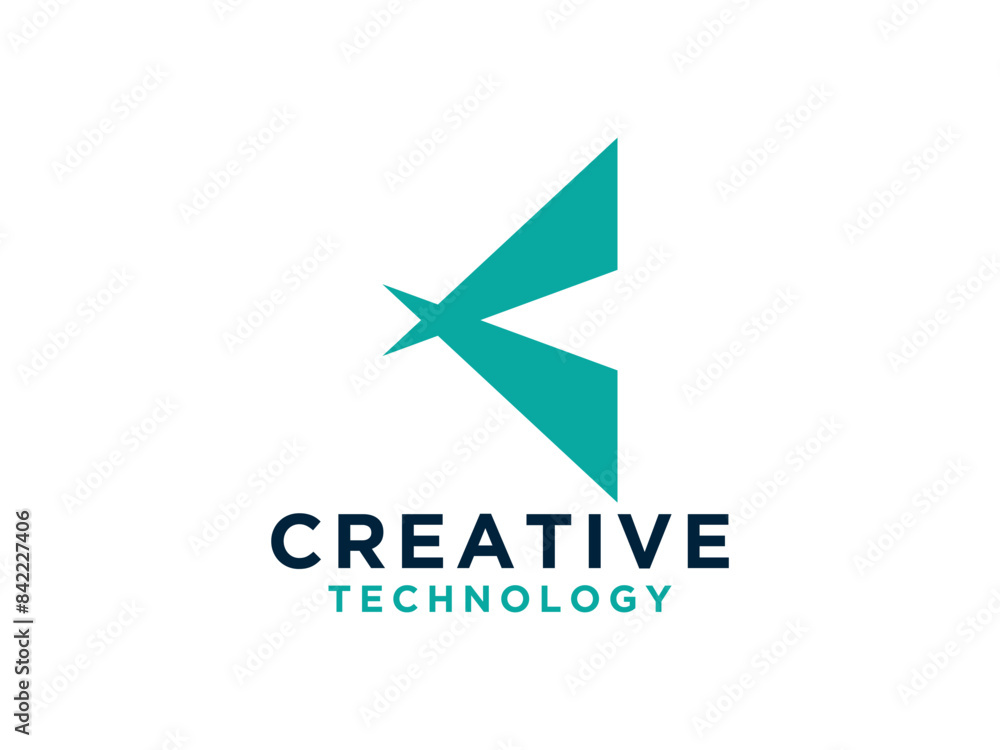 Abstract Initial Letter K Logo Design Template. Abstract Initial Letter K Logo Design Template.