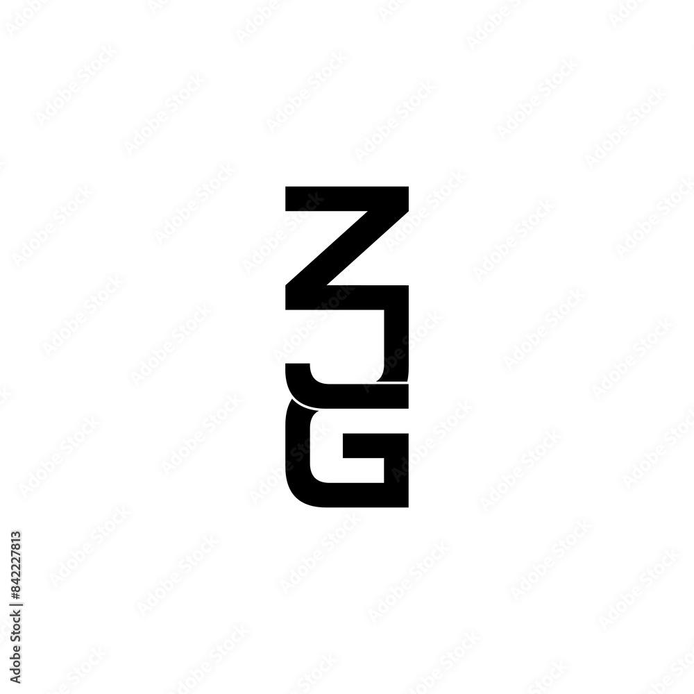 zjg lettering initial monogram logo design zjg lettering initial monogram logo design