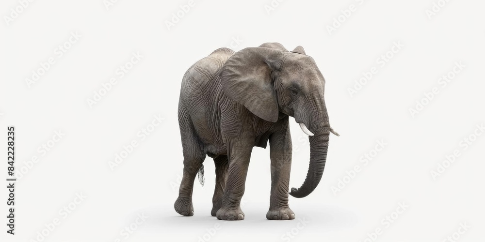 Fototapeta premium Majestic Elephants in Natural Landscape