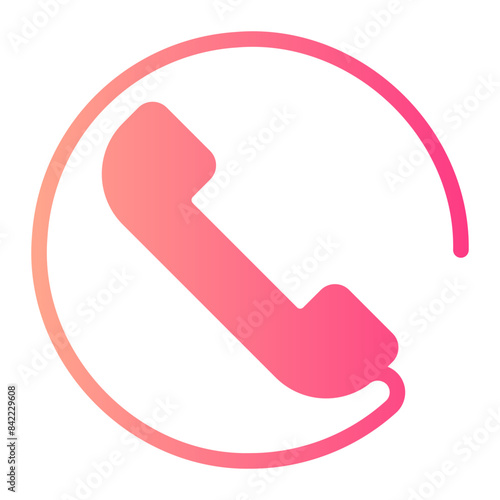 telephone gradient icon