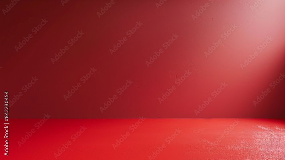 Obraz premium Red room with wall.