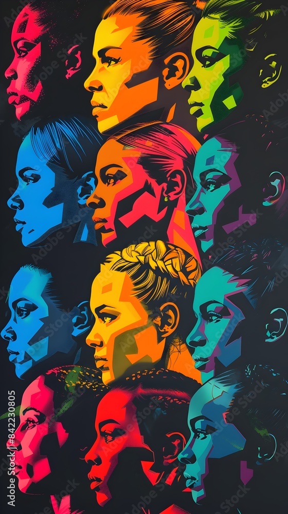 Vibrant Pop Art Portraits of Powerful Women UFC Title Fight Champions Vibrant Pop Art Portraits of Powerful Women UFC Title Fight Champions