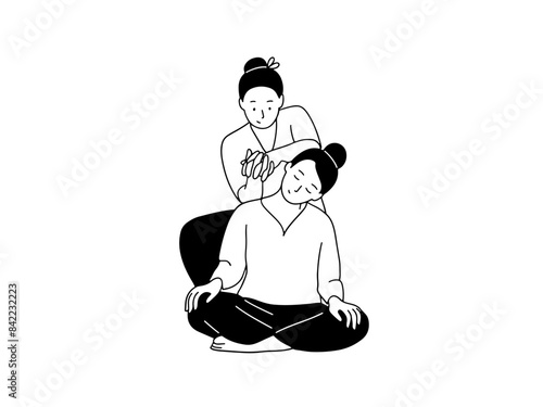 Thai beauty spa massage