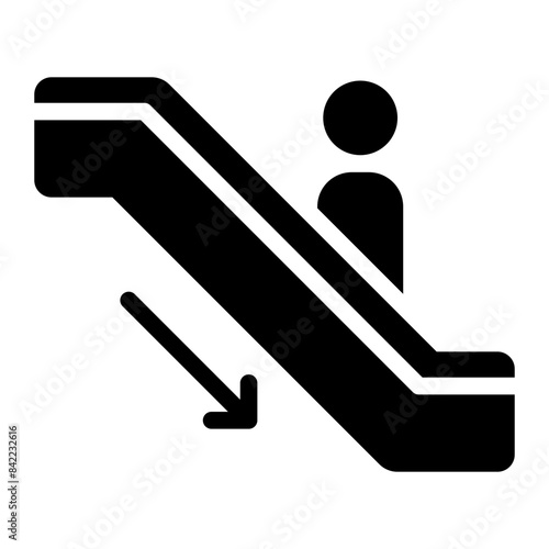 escalator glyph icon