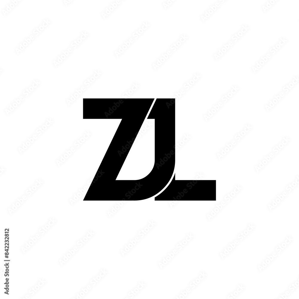 zjl typography letter monogram logo design zjl typography letter monogram logo design