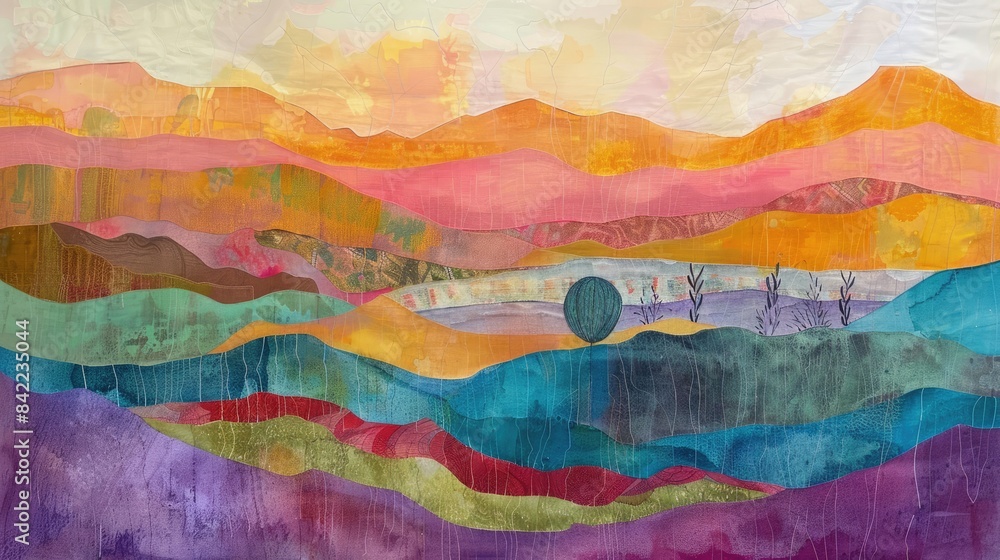 Variegated backdrop landscape Variegated backdrop landscape