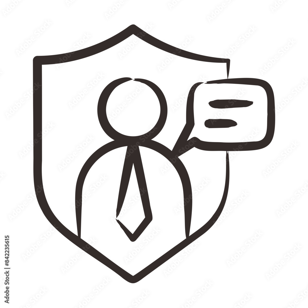 Obraz premium Security Consultant Icon