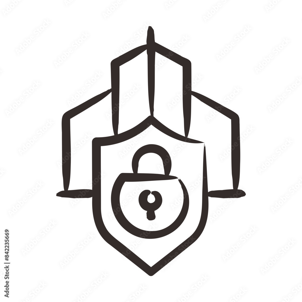 Obraz premium Secure Premises Icon