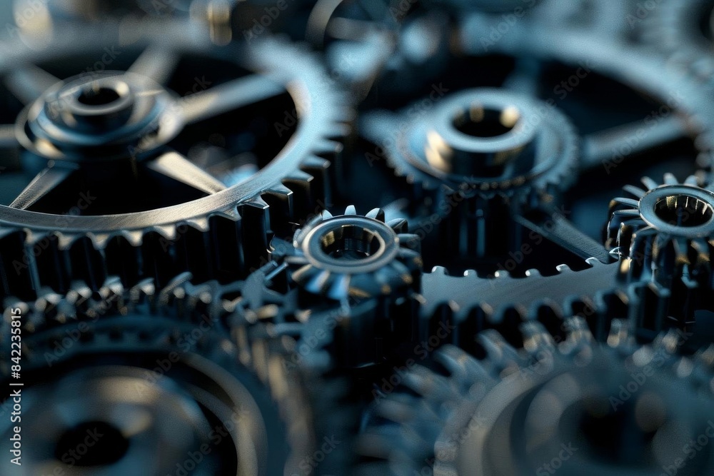 Bright Gear and Tire Industrial Theme concept Bright Gear and Tire Industrial Theme concept
