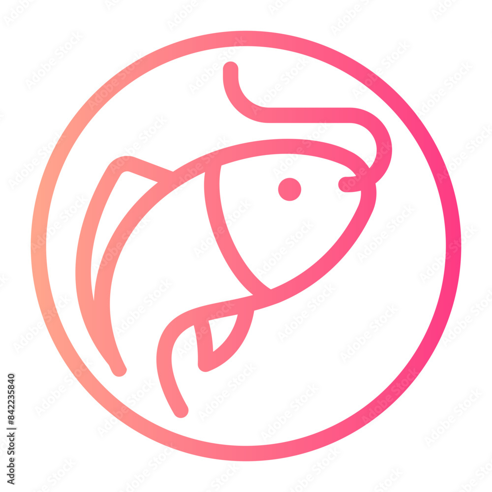 fish gradient icon fish gradient icon
