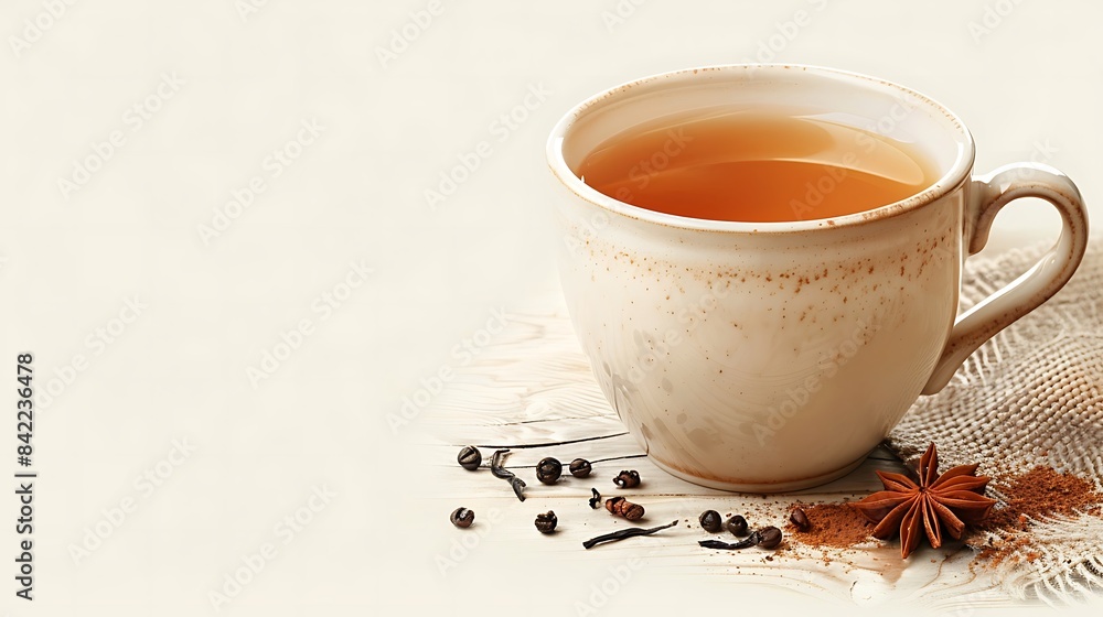creamy cup of London fog tea cut out on an isolated simple minimalist background creamy cup of London fog tea cut out on an isolated simple minimalist background