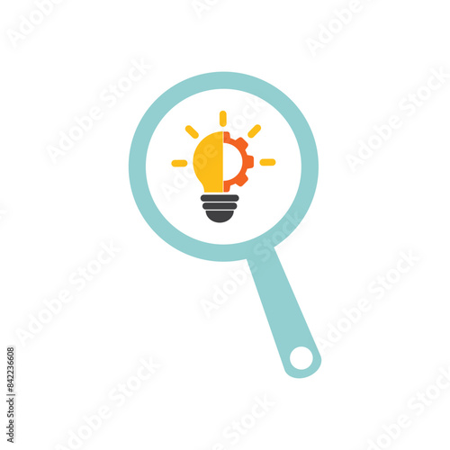 Idea icon flat design