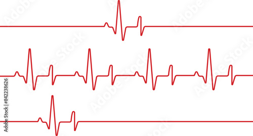 heart beat on e c g cardiogram vector
