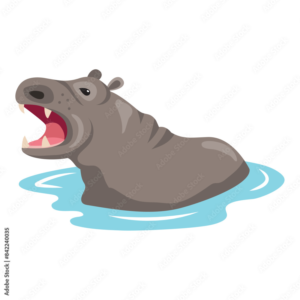hippo in the river hippo in the river