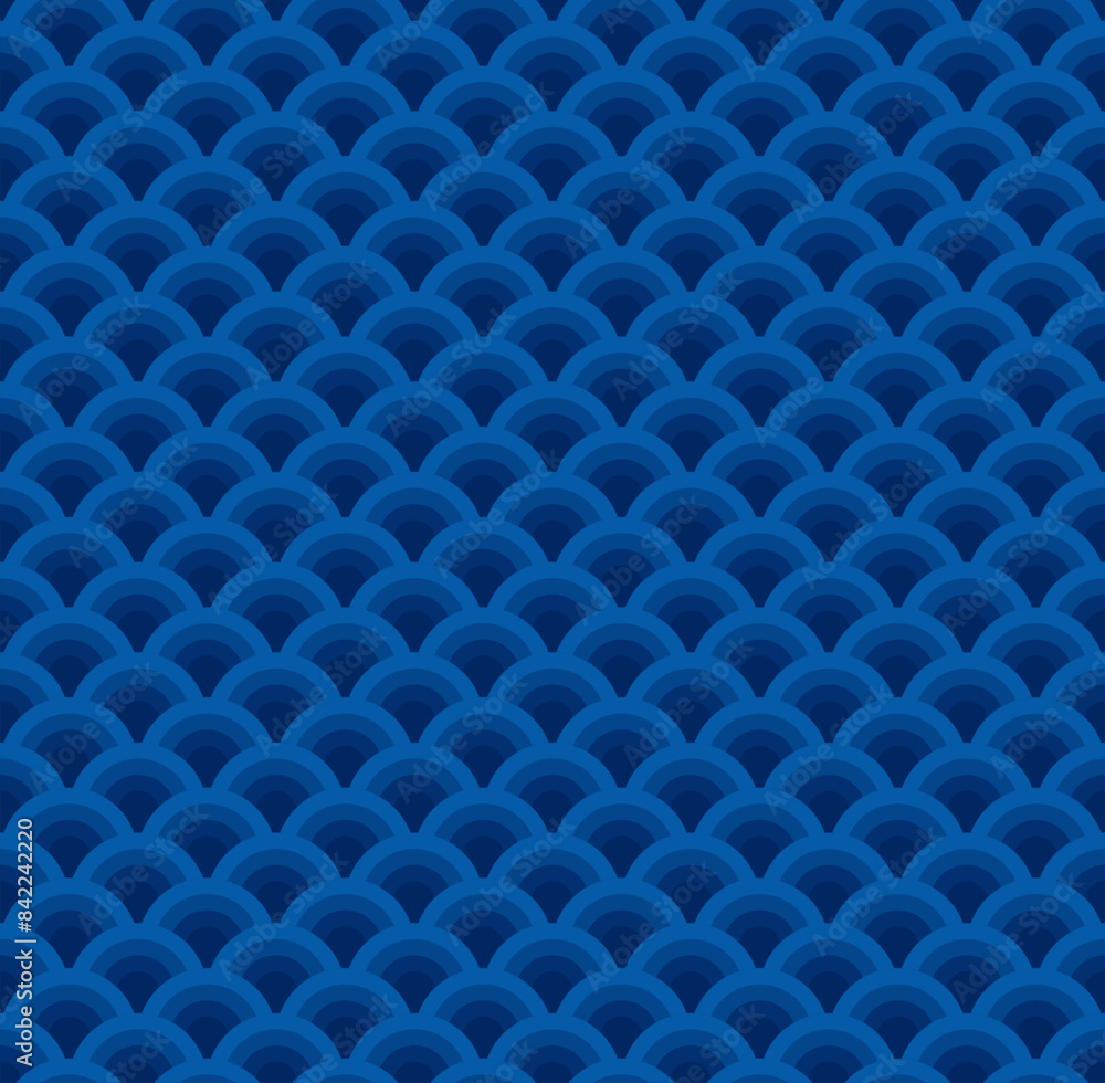 Traditional Japanese wave seamless pattern Traditional Japanese wave seamless pattern