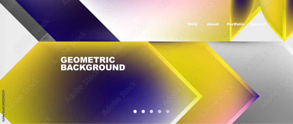 Minimal geometric web site page template design. Vector Illustration For Wallpaper, Banner, Background, Card, Book Illustration, landing page Minimal geometric web site page template design. Vector Illustration For Wallpaper, Banner, Background, Card, Book Illustration, landing page