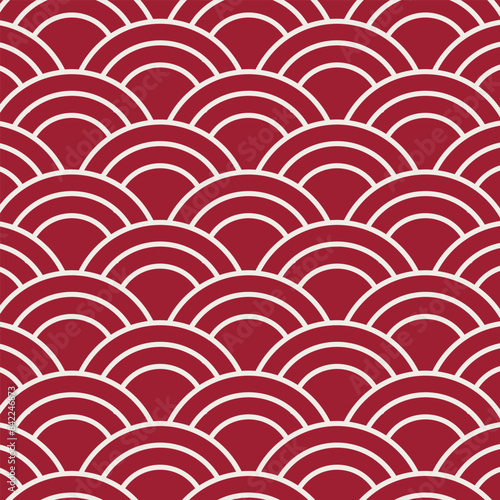 Japanese-inspired pattern vector background.