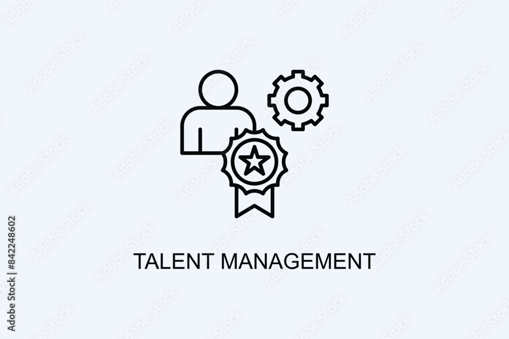 Talent Management Vector Icon Or Logo Illustration Talent Management Vector Icon Or Logo Illustration