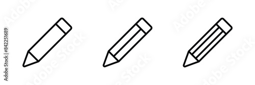 Edit icon set vector. Write icon symbol