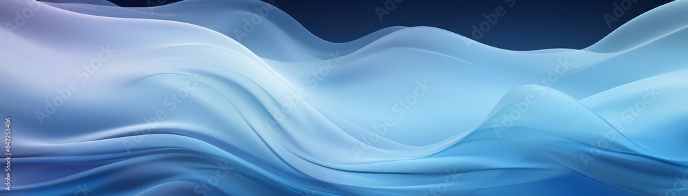 Naklejka premium Soft blurred motion background, cool blue tones
