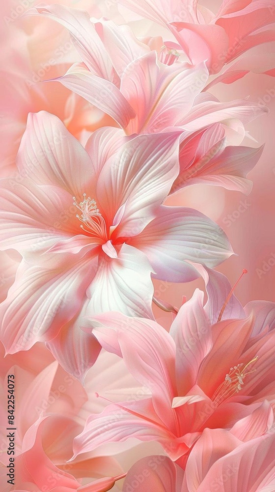 Fototapeta premium Pink Flower Blossom Close-Up Beauty