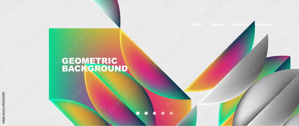 Minimal geometric web site page template design. Vector Illustration For Wallpaper, Banner, Background, Card, Book Illustration, landing page Minimal geometric web site page template design. Vector Illustration For Wallpaper, Banner, Background, Card, Book Illustration, landing page