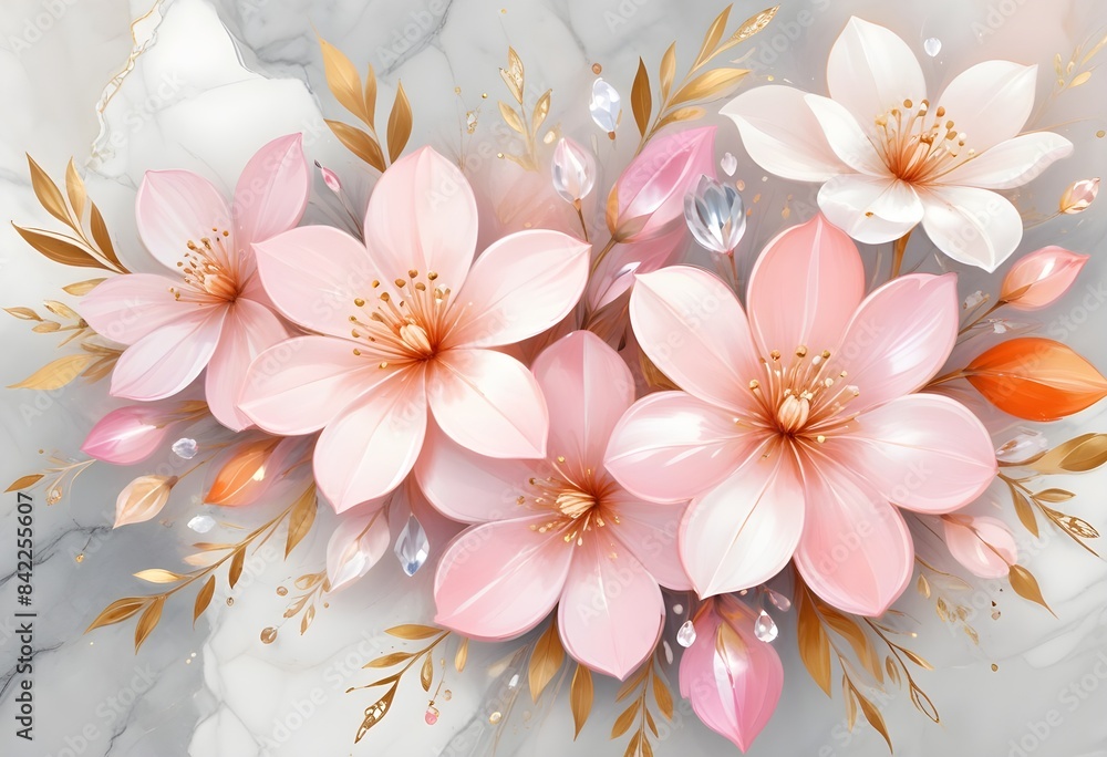 3d digital floral background wallpaper pattern 3d digital floral background wallpaper pattern
