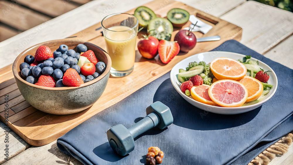 Abstract Healthy Lifestyle Concept Abstract Healthy Lifestyle Concept