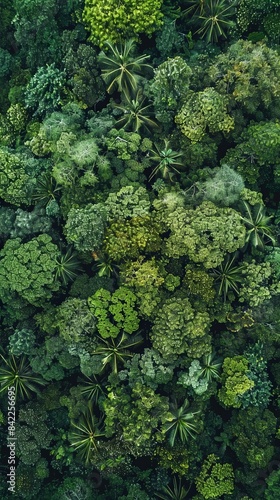 Aerial View of Lush Forest Canopy