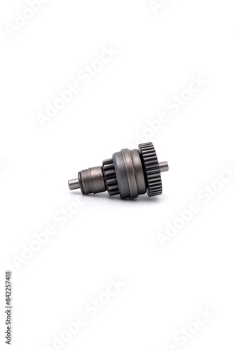 gear pinion for starter motor isolated white background