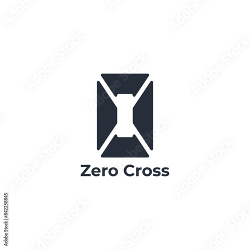The logo combines the number zero and a razor. Suitable for business and industry.