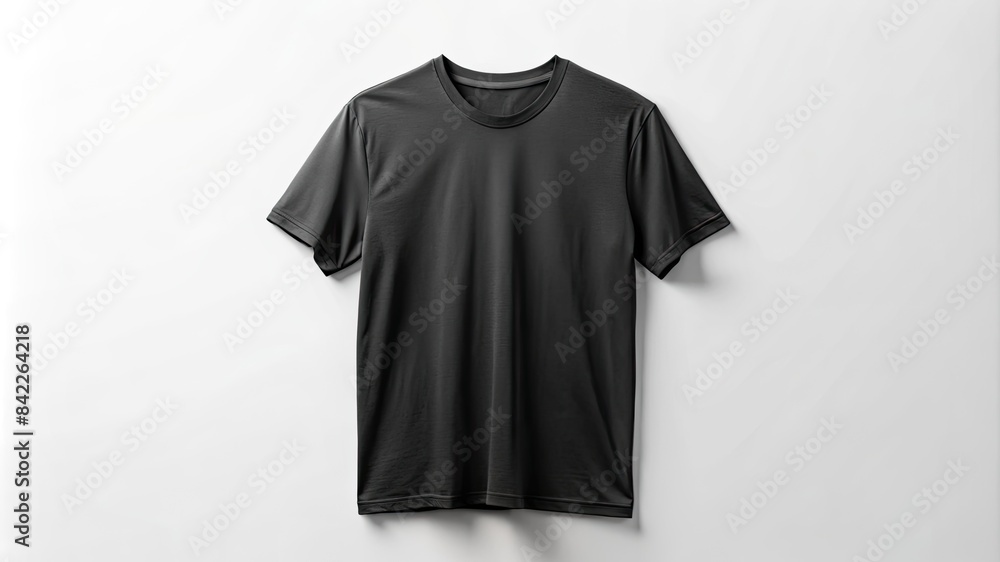 black t shirt mockup on white background, men's shirt for pattern, brand, design, back view. Set of stylish apparel, isolated on background. Fashion clothes mockup for commerce, promotion. black t shirt mockup on white background, men's shirt for pattern, brand, design, back view. Set of stylish apparel, isolated on background. Fashion clothes mockup for commerce, promotion.