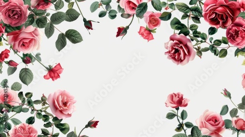 Wallpaper Mural Vibrant Rose with Magenta Petals Torontodigital.ca