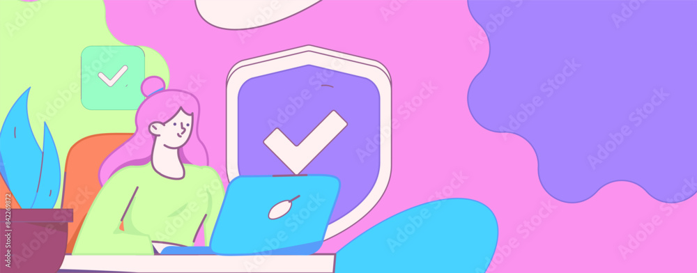 Business network security character flat vector concept operation hand drawn illustration
Business network security character flat vector concept operation hand drawn illustration