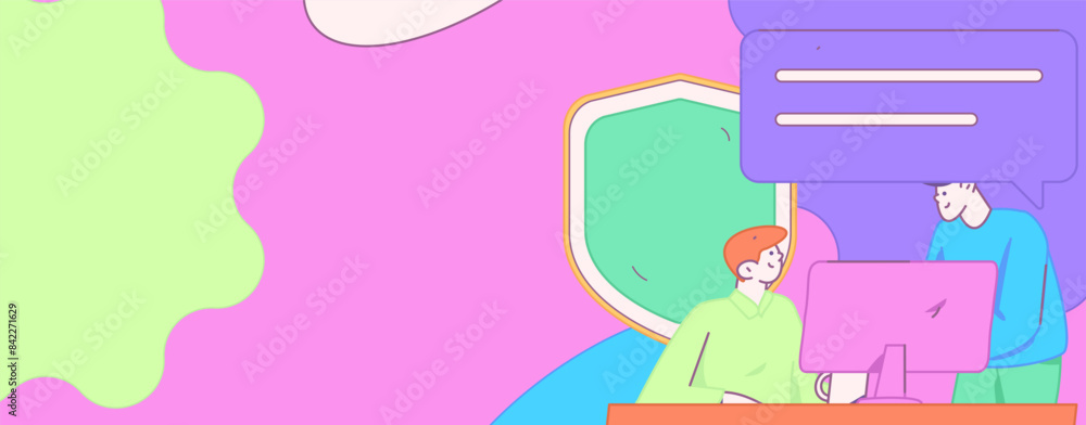 Business network security character flat vector concept operation hand drawn illustration
Business network security character flat vector concept operation hand drawn illustration