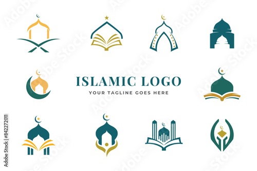 islamic design logo vector template