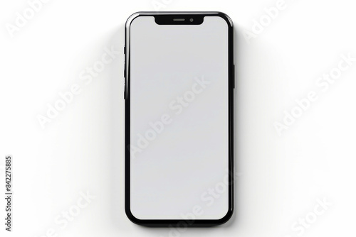 Black and white iphone case with white background and black frame.