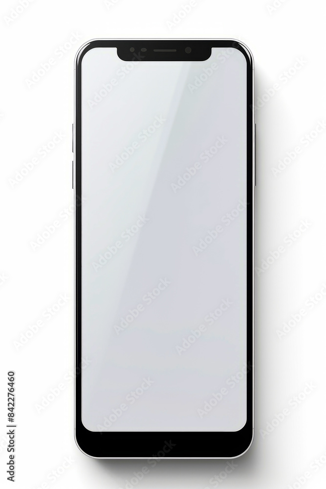 Black and white iphone with white background and black frame. Black and white iphone with white background and black frame.