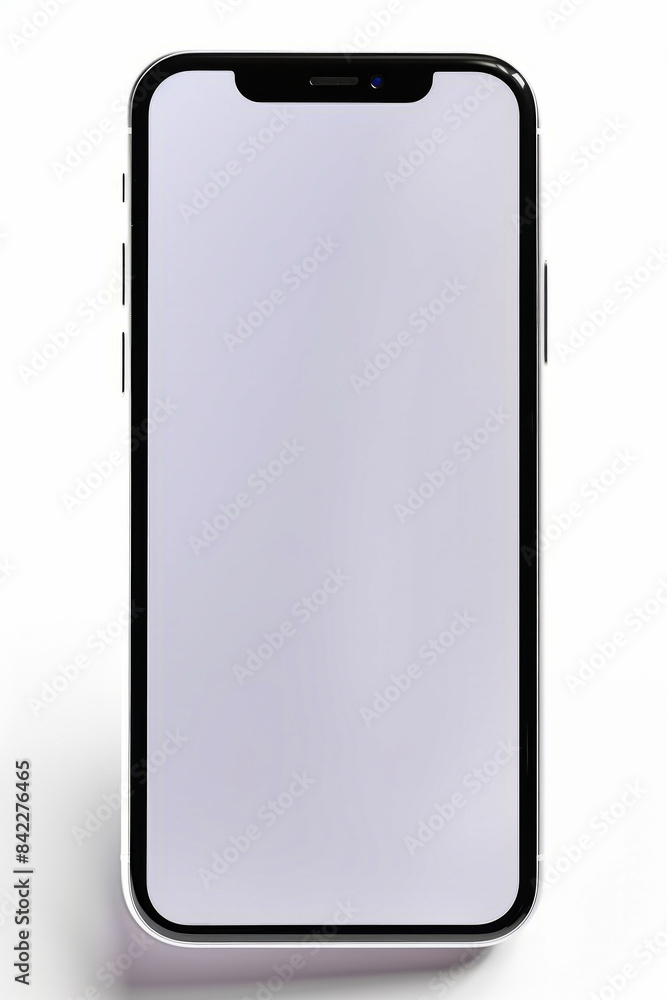 Black cell phone with white back and black front. Black cell phone with white back and black front.