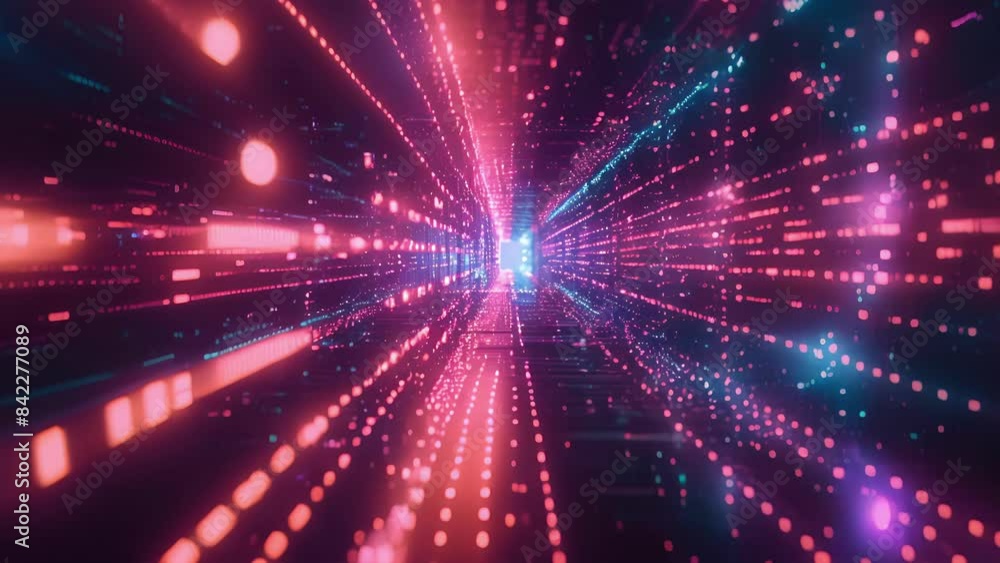 Streams of countless binary digits flow through a conceptual quantum computer representing its unparalleled data processing capabilities. Streams of countless binary digits flow through a conceptual quantum computer representing its unparalleled data processing capabilities.