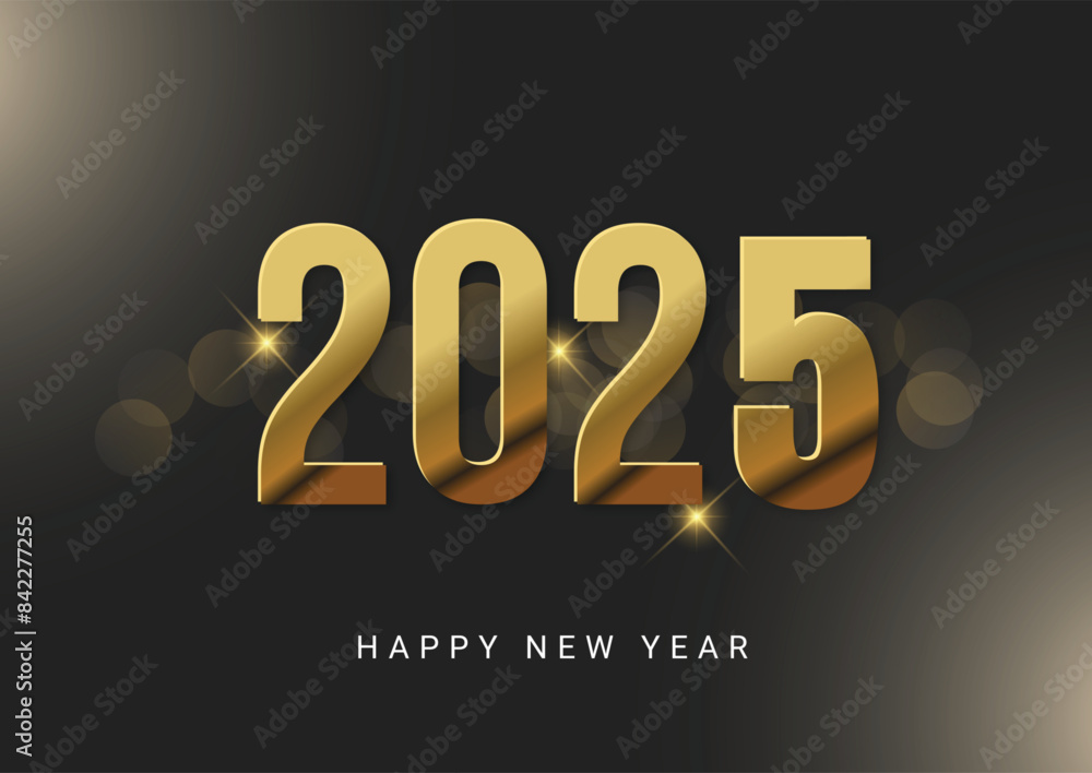 black and gold happy new year 2025 background black and gold happy new year 2025 background