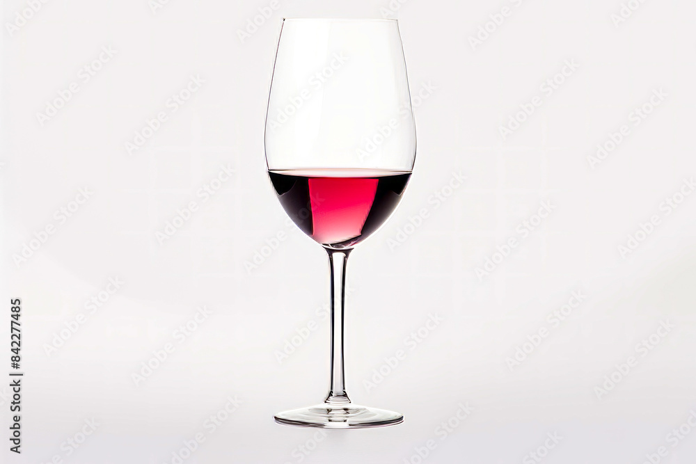 Glass of red wine with white background and white background. Glass of red wine with white background and white background.