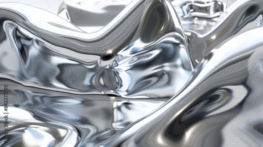3d render of liquid silver metal abstract background, 3d render of liquid silver metal abstract background,