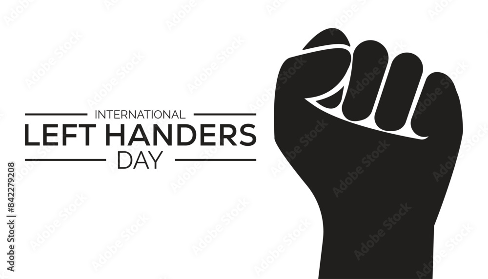 International Left Handers Day is observed every year on August.banner design template Vector illustration background design. International Left Handers Day is observed every year on August.banner design template Vector illustration background design.