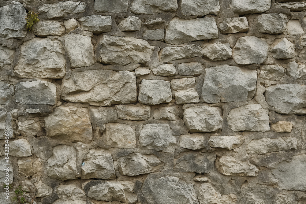 Close-Up of 18th Century Castle Stone Wall Close-Up of 18th Century Castle Stone Wall