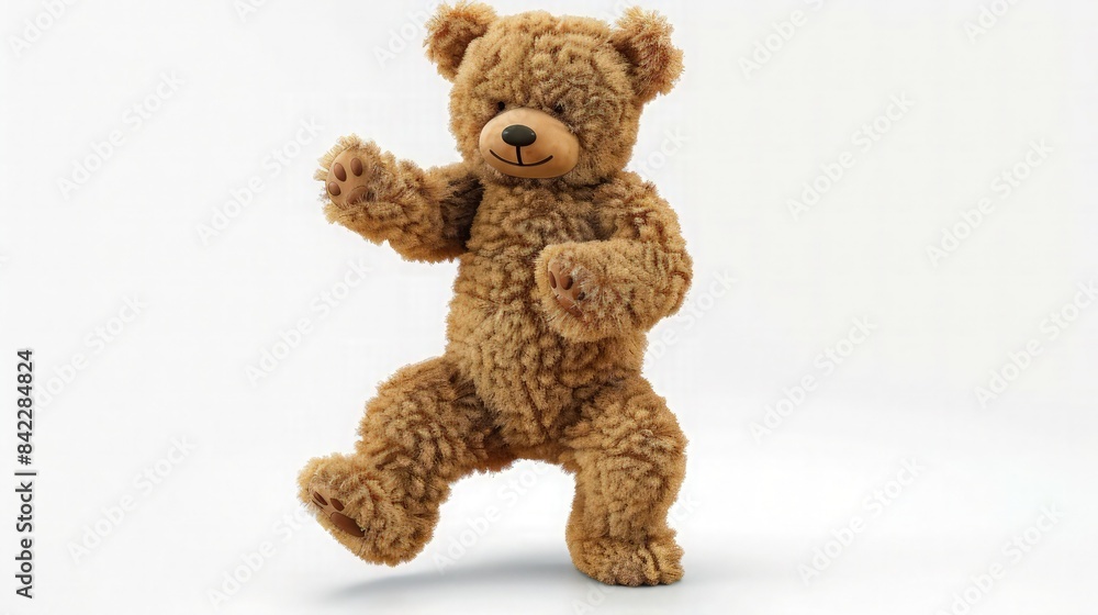 3d Teddy Bear Dancing Loop on White Background. 3d Teddy Bear Dancing Loop on White Background.