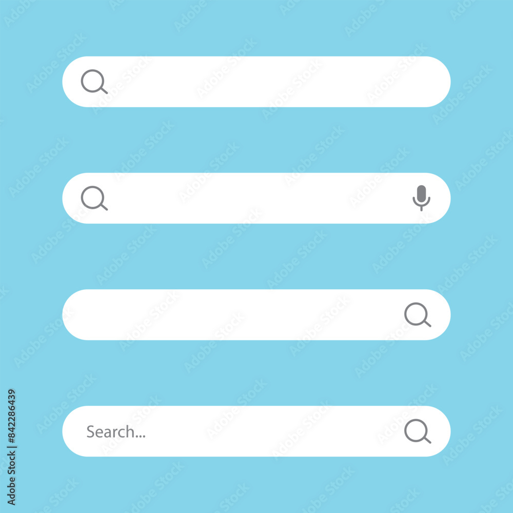 Search bar icon in flat style. Browsing concept Search bar icon in flat style. Browsing concept